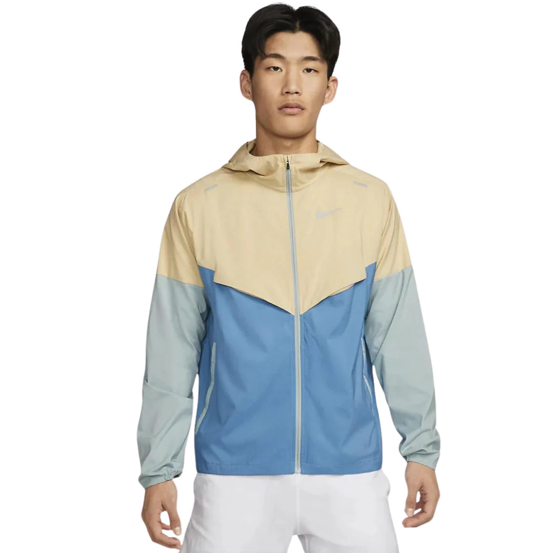 Repel windrunner jacket 'beige/blue'